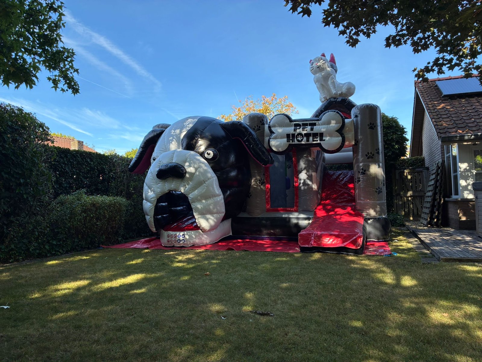 Opbouw springkasteel